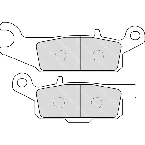 Must-Have Pastiglie Freno Ferodo Off-Road FDB2232SG Posteriore per YAMAHA YFM 5FG GRIZZLY 4WD 550 2011 - 2011