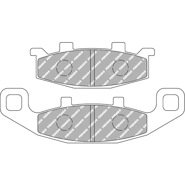 Ultima Occasione Pastiglie Freno Ferodo Platinum Road FDB481P Anteriore per KAWASAKI ER-5 A1-A4 500 1997 - 2000