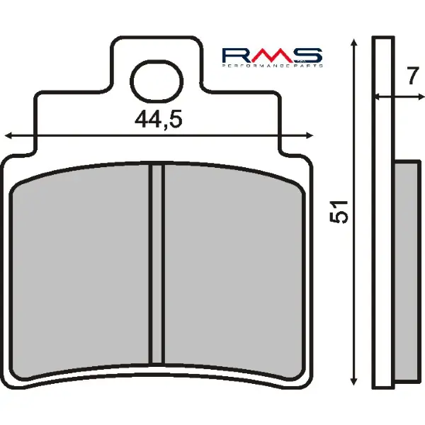 Sconto Pastiglie Freno RMS Organiche Kymco Grand Dink 250cc Anteriore per SYM JOYMAX 250 2005 - 2007