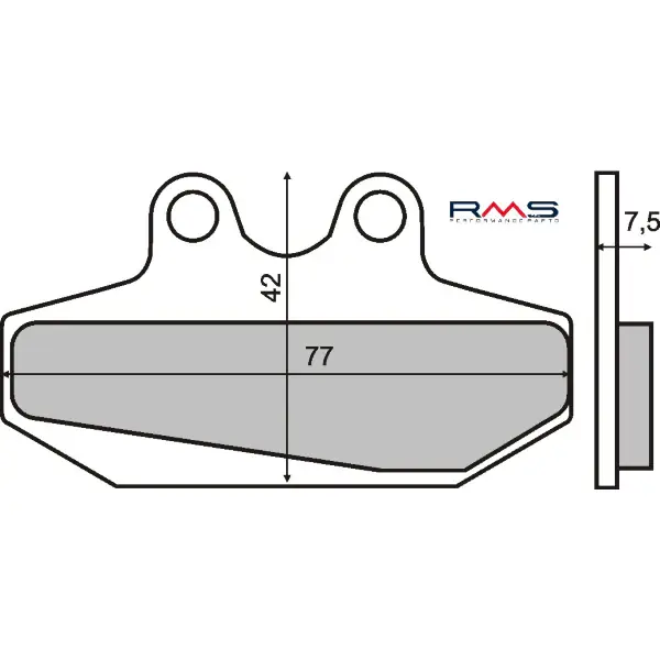 Pastiglie Freno RMS Organiche Derby Bultaco 50-75cc Anteriore per APRILIA TUONO 50 2003 - 2004 Promozione Esclusiva