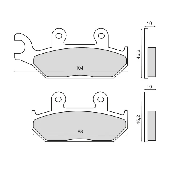 Prezzo Di Fabbrica Pastiglie Freno RMS Organiche Yamaha XT600 Tenerè Anteriore per YAMAHA XT660Z TENERE 660 1991 - 1996