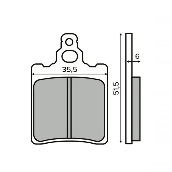 Spedizione Gratuita Pastiglie Freno RMS Organiche Aprilia RS 50 Posteriore per APRILIA CLIMBER 280 1990 - 1994