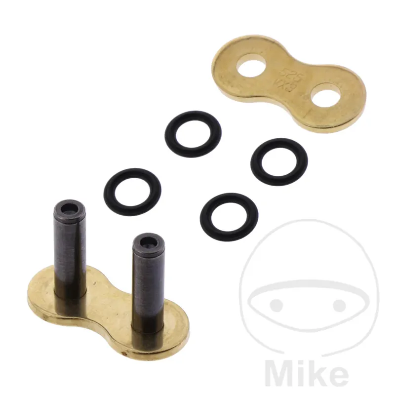Miglior Prezzo DID Falsa maglia di giunzione a ribattere (perno forato) VX3 525 Gold & Black