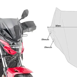 GIVI SPOILER FUMÈ HONDA CB500F 2019 Nuovo Arrivo