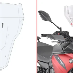 GIVI CUPOLINO YAMAHA TRACER 700'20 TRASPARENT Novità