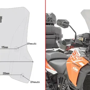 GIVI CUPOLINO FUME' KTM 1290 SUPER ADVENTURE Compra Oggi Stesso