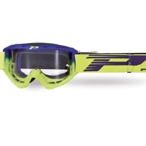 Maschera 3450-264 TR - Blu Elettrico/Giallo Fluo, Lente Trasparente Ordina Subito
