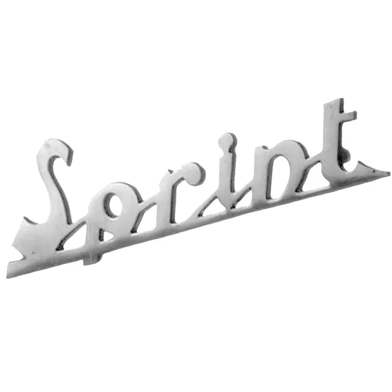 SCRITTA STEMMA ” SPRINT ” IN ALLUMINIO PER LA VESPA SPRINT ANTERIORE Scelto Dai Clienti