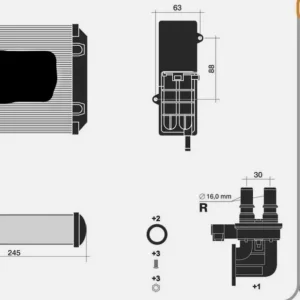 RADIATORE IMPIANTO RISCALDAMENTO PIAGGIO QUARGO PORTER Offerta