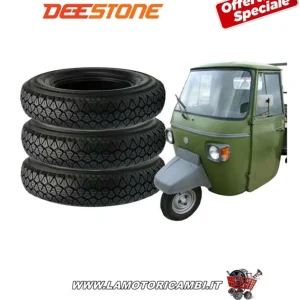 Nuovo Arrivo KIT PNEUMATICI 4.50-10 DEESTONE PER PIAGGIO APE MP TUTTI I MODELLI