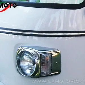 BORDINO CROMATO ADESIVO ANTERIORE ADATTABILE PER PIAGGIO APE CALESSINO Promozione Esclusiva